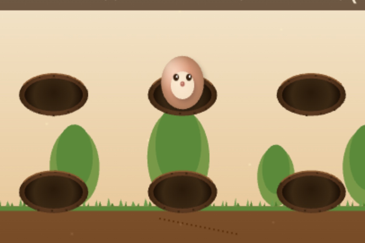 Burrow - Free online claymation forest whack-a-mole arcade game