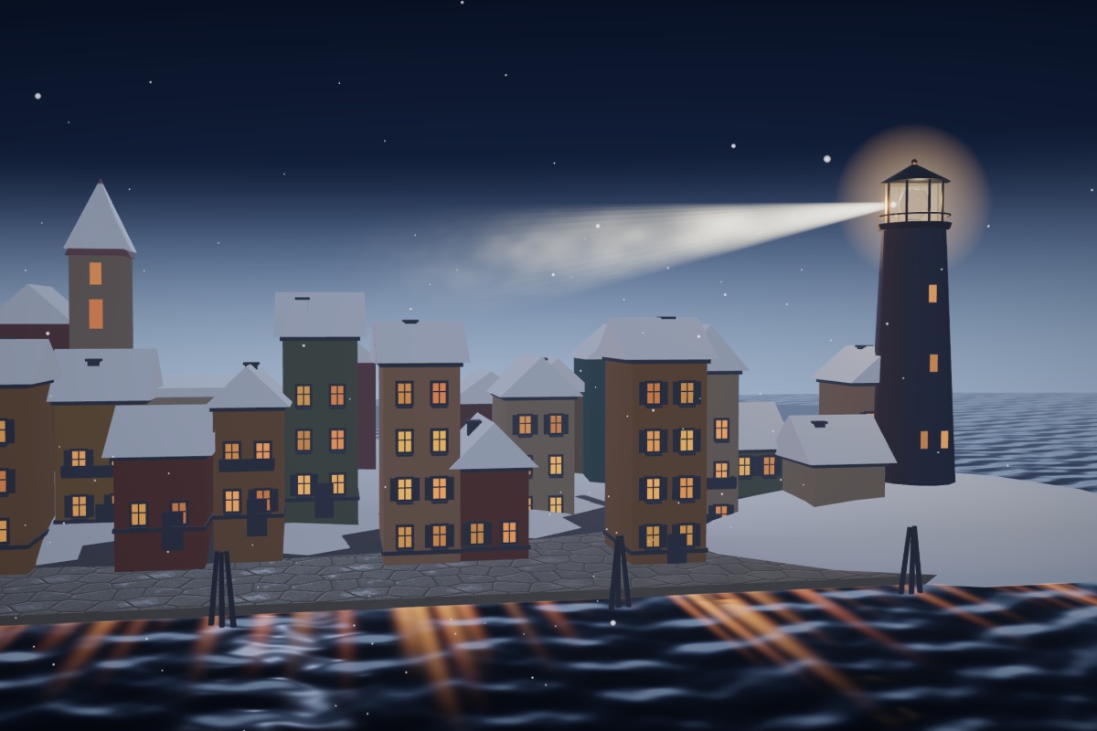 Gaffer - Free online 3D glassblowing game where you shape molten glass and relight a lagoon town