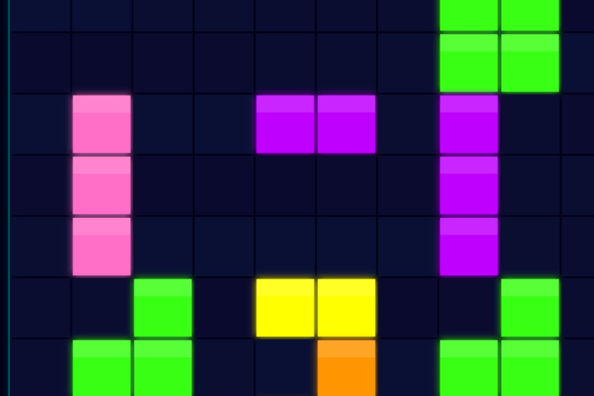 Neon Blocks - Free online block puzzle game