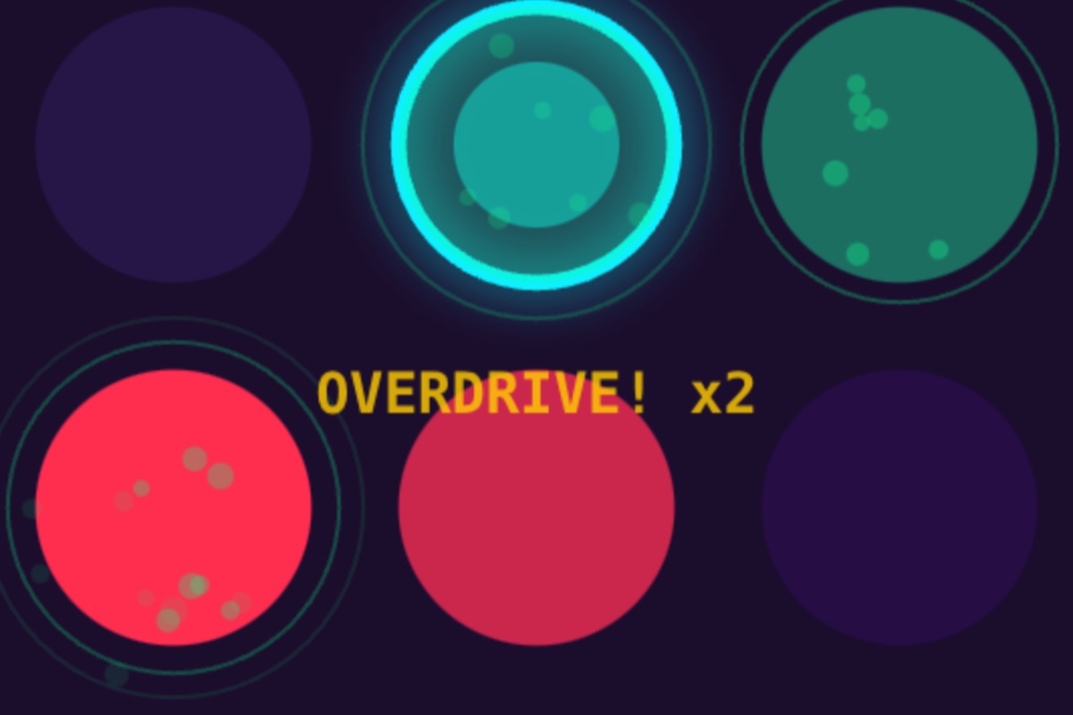 Overdrive - Free online neon reflex arcade game