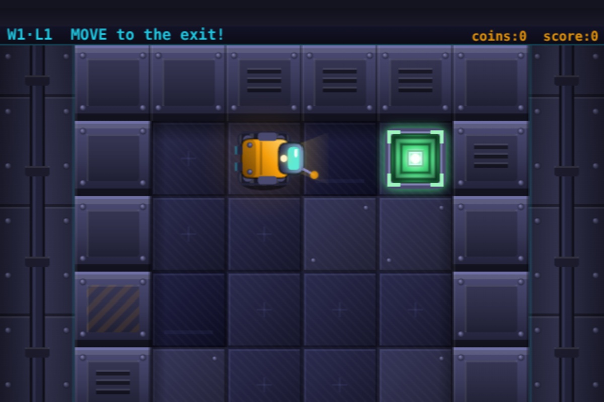 Tinker - Free online robot programming puzzle game