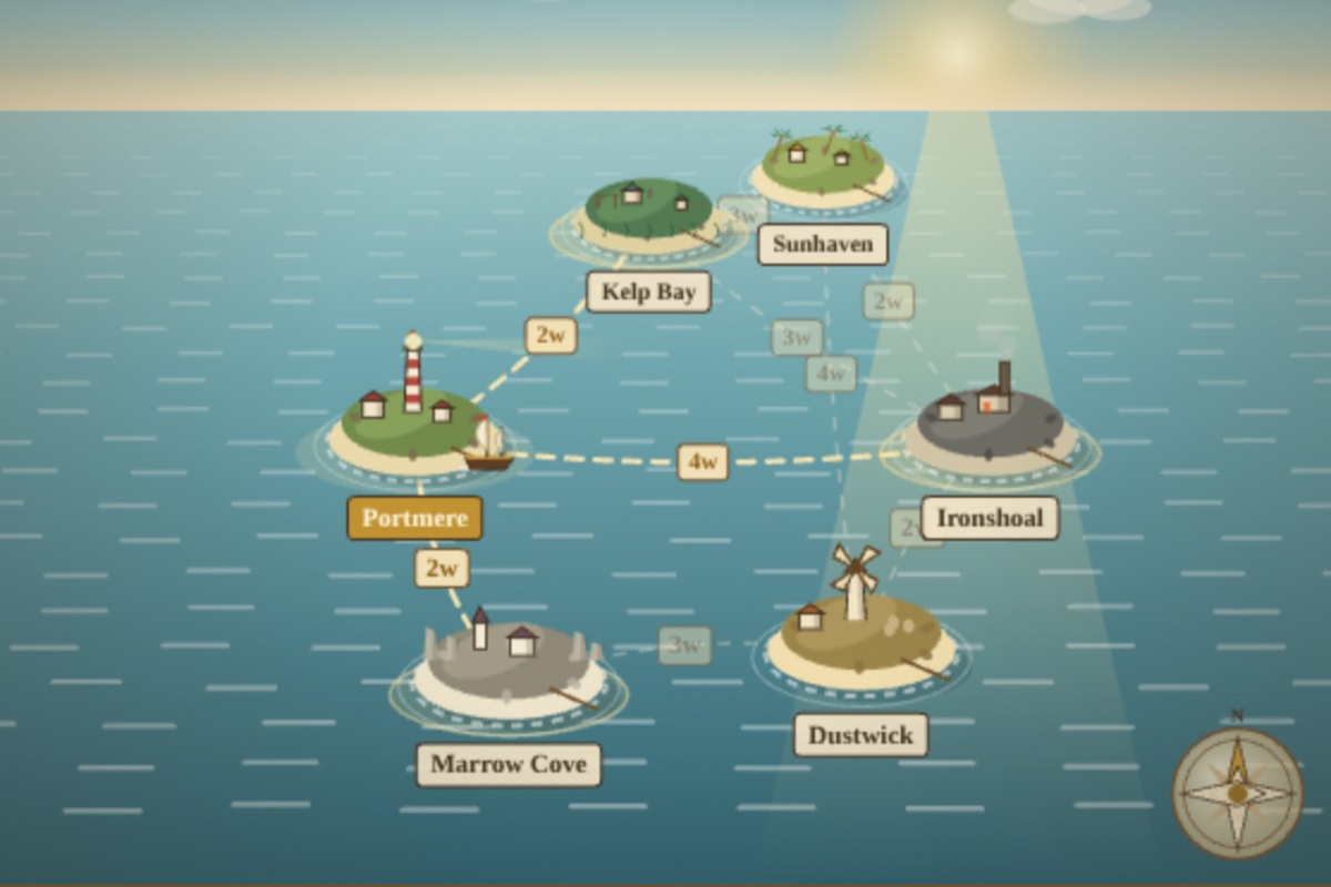 Tradewind - Free online nautical trade route strategy game
